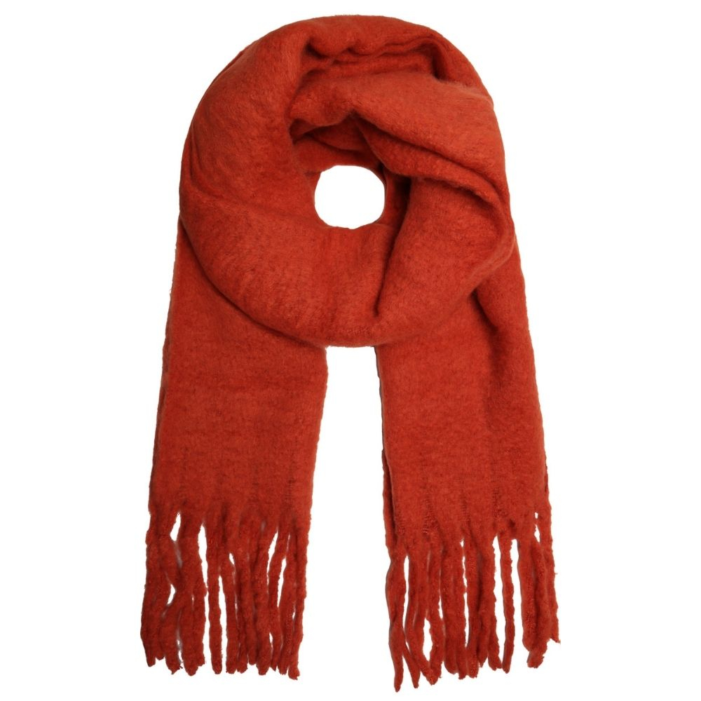 SELECTED | Sjaal franje oranje